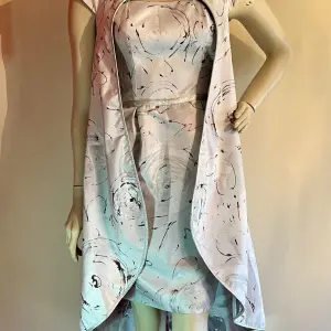 Fancy Short Dress with Overcoat